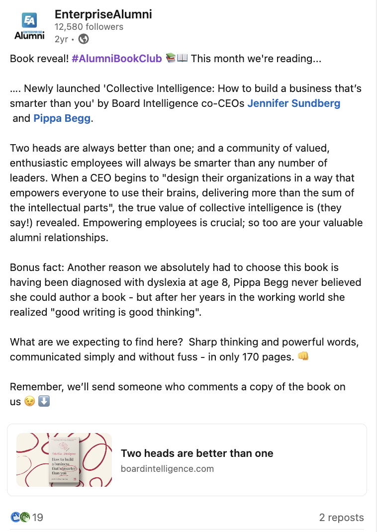 LinkedIn post screenshot
